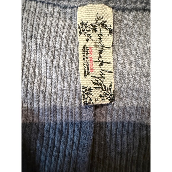 Free People Intimately FP Ribbed V-Neck Tank Top Women's Medium Gray Layering - Picture 3 of 8